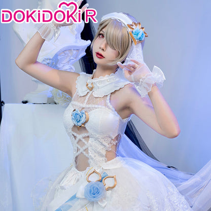 【In Stock】DokiDoki-R Game Honkai Impact 3 Cosplay Rita Vow of Roses Costume Wedding Dress