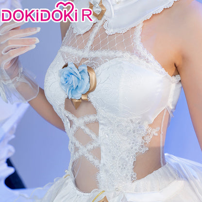 【In Stock】DokiDoki-R Game Honkai Impact 3 Cosplay Rita Vow of Roses Costume Wedding Dress