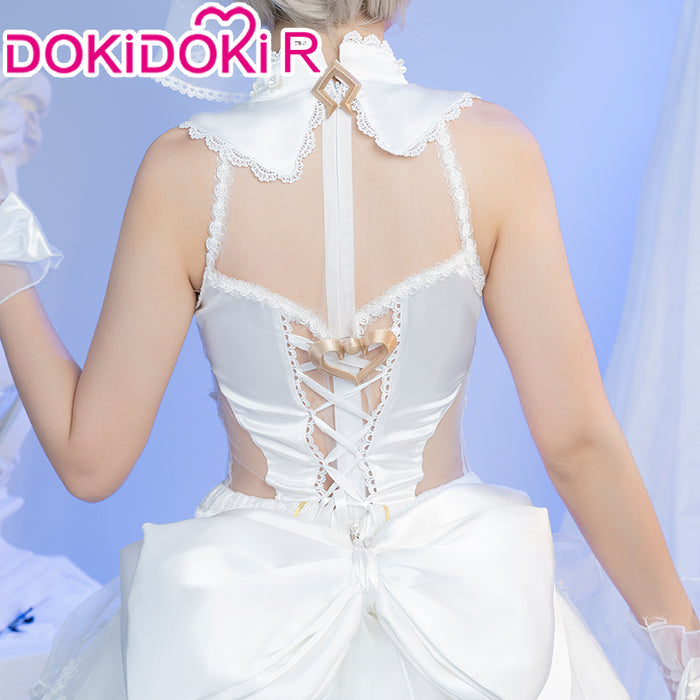【In Stock】DokiDoki-R Game Honkai Impact 3 Cosplay Rita Vow of Roses Costume Wedding Dress