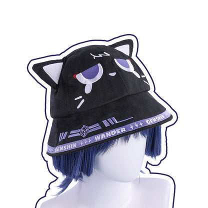 【In Stock】DokiDoki-SR Game Genshin Impact Cosplay Hutao / Ganyu / Scaramouche Bucket Hat Hu Tao Gan Yu
