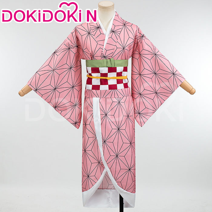 【In Stock】【Size S-2XL】DokiDoki-N Anime Cosplay Costume Women Pink Kimono Black Coat Halloween