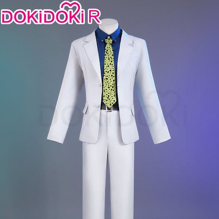 【In Stock】【Size S-2XL】Dokidoki-R Anime Cosplay Costume White Suit Blue Shirt Male