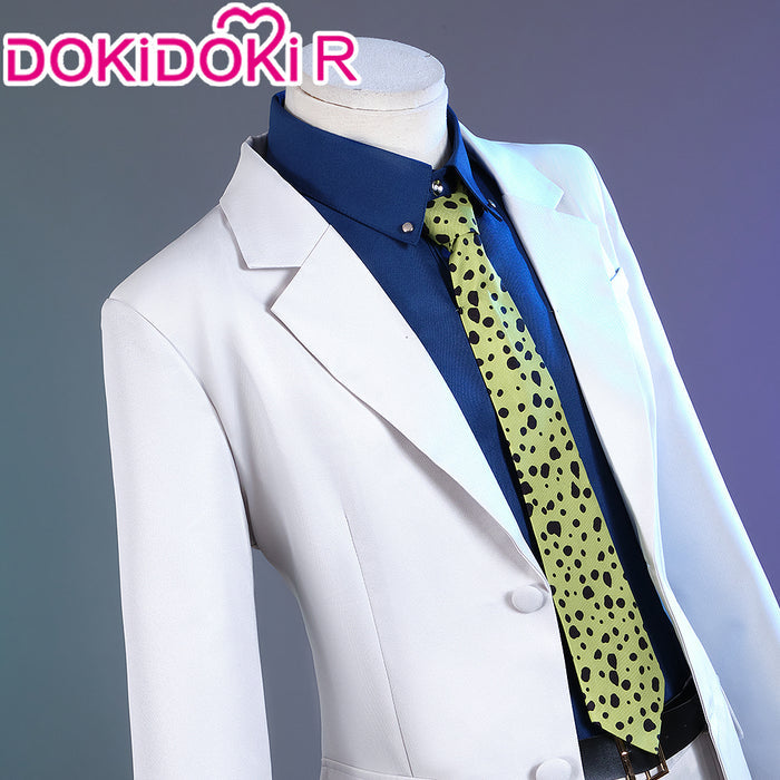 【In Stock】【Size S-2XL】Dokidoki-R Anime Cosplay Costume White Suit Blue Shirt Male