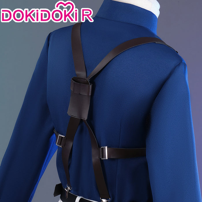 【In Stock】【Size S-2XL】Dokidoki-R Anime Cosplay Costume White Suit Blue Shirt Male