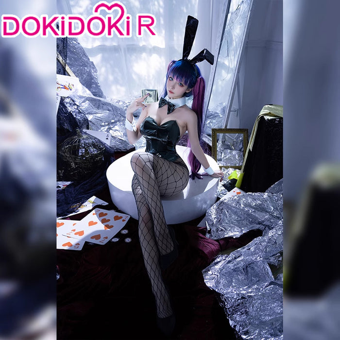 【IN STOCK】【Size S-2XL】DokiDoki-R Anime Cosplay Red / Black Costume Sexy Bunny Girl