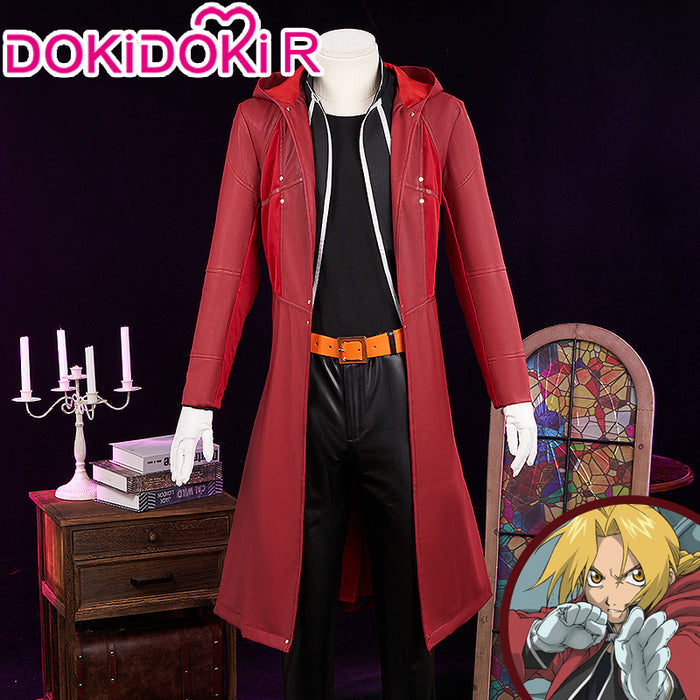 【In Stock】【Size S-2XL】DokiDoki-R Anime FULLMETAL ALCHEMIST Cosplay Edward Elric Costume