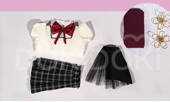 【IN STOCK】【Size XS-2XL】DokiDoki-R Anime Cosplay Costume Magica Girl School Uniform