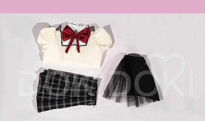 【IN STOCK】【Size XS-2XL】DokiDoki-R Anime Cosplay Costume Magica Girl School Uniform