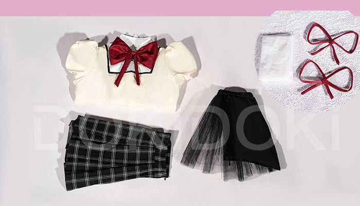 【IN STOCK】【Size XS-2XL】DokiDoki-R Anime Cosplay Costume Magica Girl School Uniform