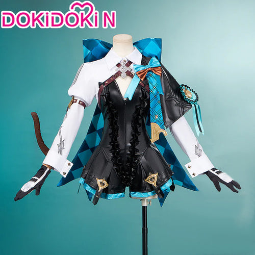 【In Stock】【Size XS-3XL】DokiDoki-N Game Genshin Impact Cosplay Fontaine Lynette Costume Magician Women