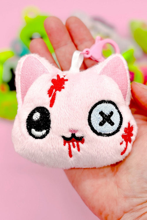 Creepy Cute Kawaii Cat Plush Bag Charm [Bloody Pastel]