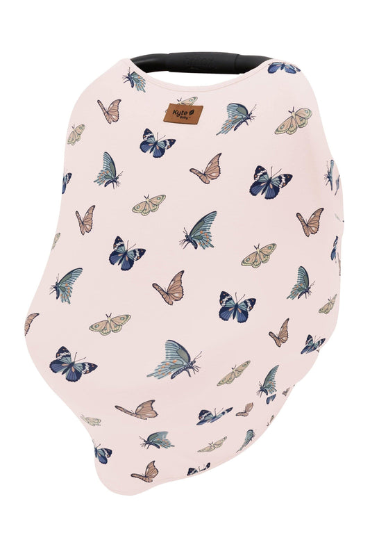 Car Seat Cover in Blush Butterfly