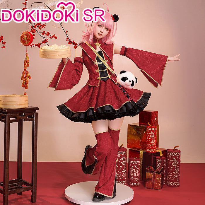 【Last Batch】DokiDoki-SR Anime Shugo Chara Cosplay Hinamori Amu Costume Chinese Style Dress