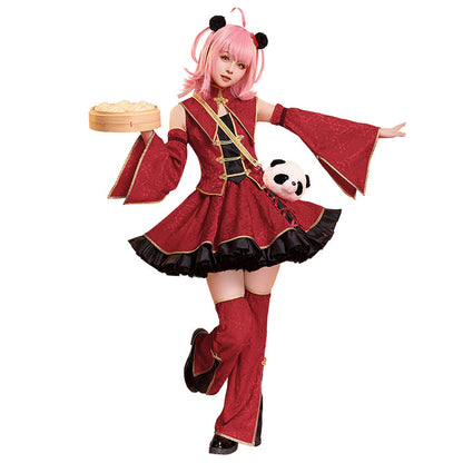 【Last Batch】DokiDoki-SR Anime Shugo Chara Cosplay Hinamori Amu Costume Chinese Style Dress