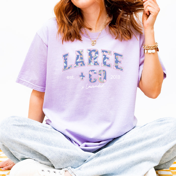 Lavender LC Pattern Tee
