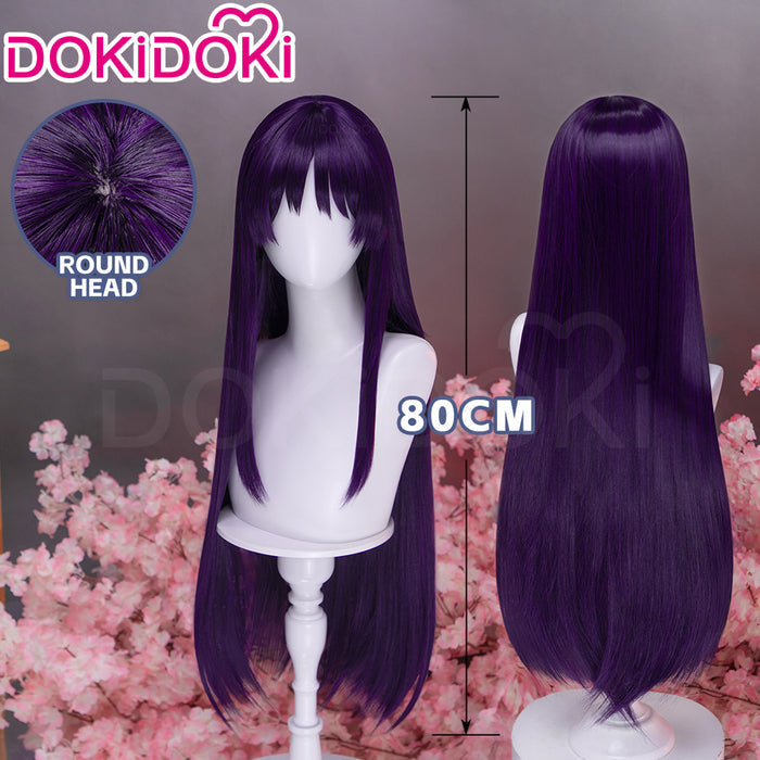 【Long Ver Ready For Ship】DokiDoki Anime Hell's Paradise: Jigokuraku Cosplay Aza Toma Wig Long Straight Purple Hair