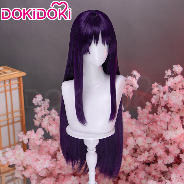 【Long Ver Ready For Ship】DokiDoki Anime Hell's Paradise: Jigokuraku Cosplay Aza Toma Wig Long Straight Purple Hair