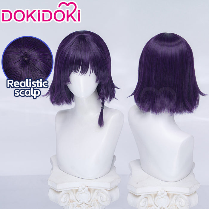 【Long Ver Ready For Ship】DokiDoki Anime Hell's Paradise: Jigokuraku Cosplay Aza Toma Wig Long Straight Purple Hair