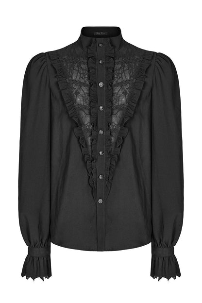Coffinry Tattered Button-Up Shirt