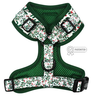 Dog Adjustable Harness - Under the Mistletoe