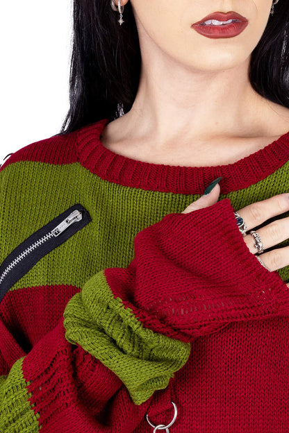 Amalric Jumper Sweater [Red/Green]