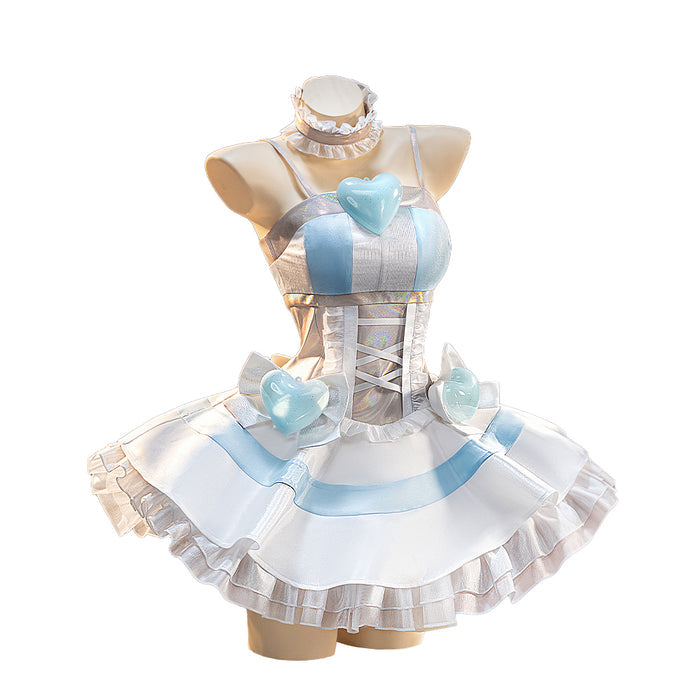 【Partial Ready For Ship】【Size S-3XL】DokiDoki-SR Anime Cosplay Pink / Blue Costume