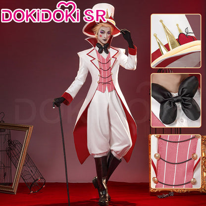 【 Partial Ready For Ship】【Size S-3XL】DokiDoki-SR Anime Hell Hotel Cosplay Costume / Hat White Suit White Halloween