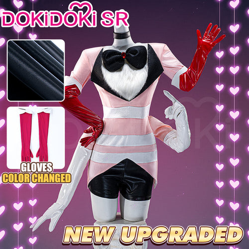 【Partial Ready For Ship】【Size S-3XL】DokiDoki-SR Anime Hell Hotel Cosplay Costume Pink White Halloween