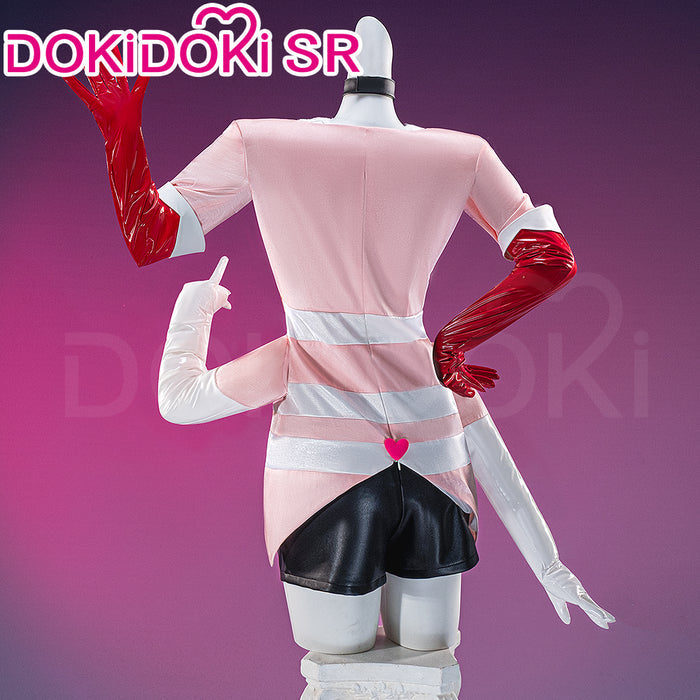 【Partial Ready For Ship】【Size S-3XL】DokiDoki-SR Anime Hell Hotel Cosplay Costume Pink White Halloween