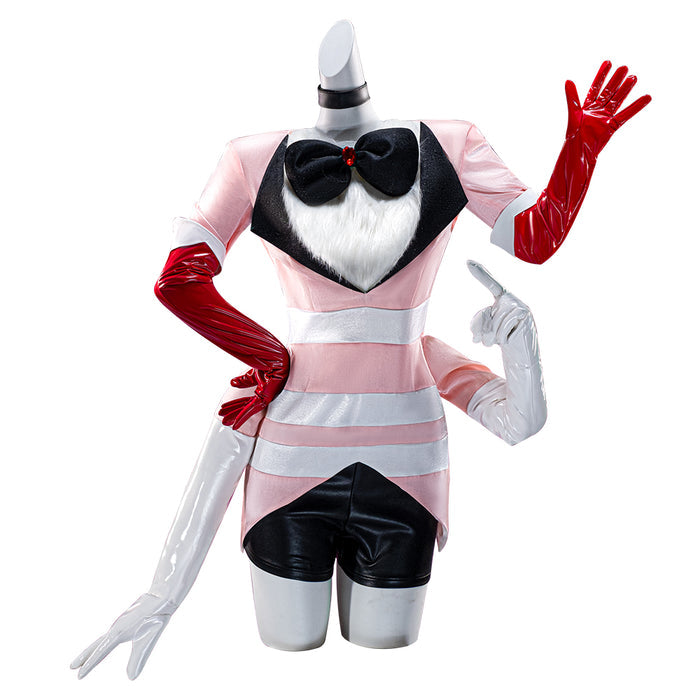 【Partial Ready For Ship】【Size S-3XL】DokiDoki-SR Anime Hell Hotel Cosplay Costume Pink White Halloween