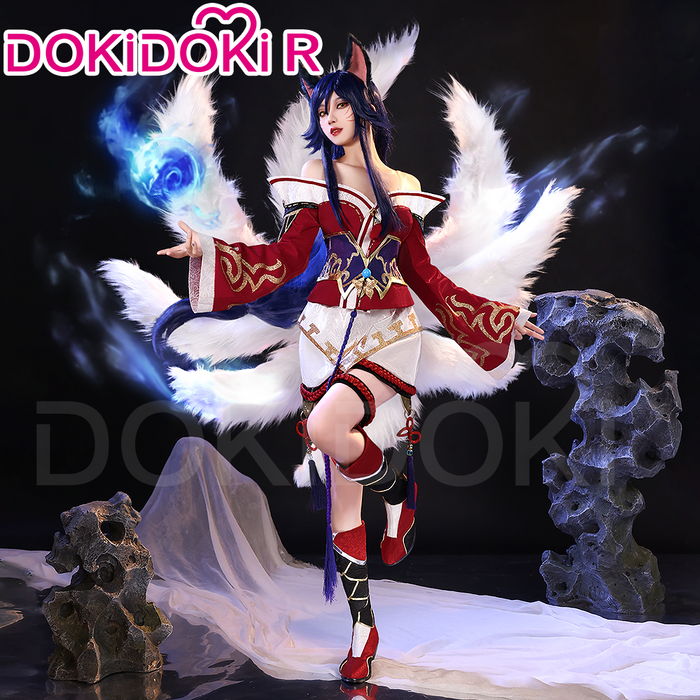 【Partial Ready For Ship】【Size XS-2XL】【Last Batch】DokiDoki-R Game Cosplay Costume Red Dress Fox