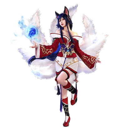 【Partial Ready For Ship】【Size XS-2XL】【Last Batch】DokiDoki-R Game Cosplay Costume Red Dress Fox