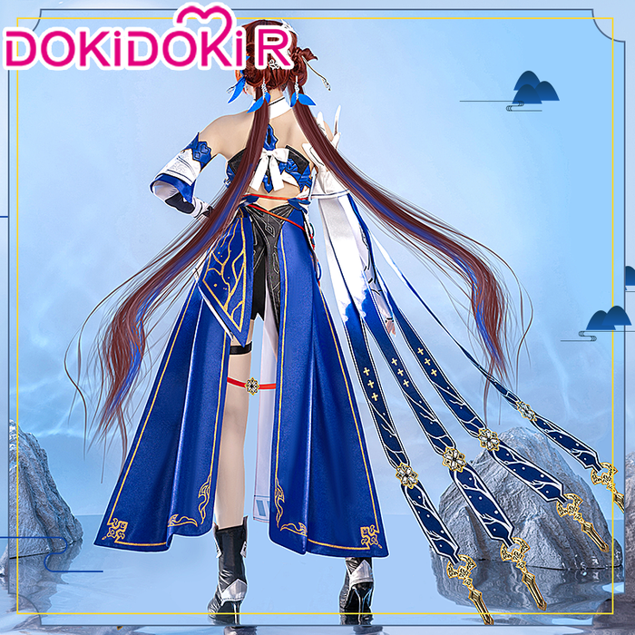【Partial Size Ready For Ship】【In Stock】DokiDoki-R Game Honkai Impact 3 Li Sushang Cosplay  Costume / Wig / Shoes Cover Lisushang