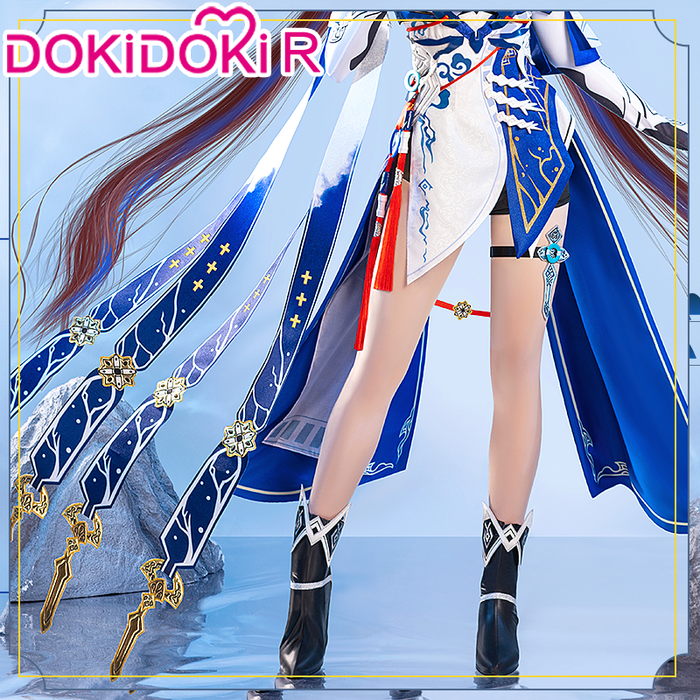 【Partial Size Ready For Ship】【In Stock】DokiDoki-R Game Honkai Impact 3 Li Sushang Cosplay  Costume / Wig / Shoes Cover Lisushang
