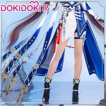 【Partial Size Ready For Ship】【In Stock】DokiDoki-R Game Honkai Impact 3 Li Sushang Cosplay  Costume / Wig / Shoes Cover Lisushang