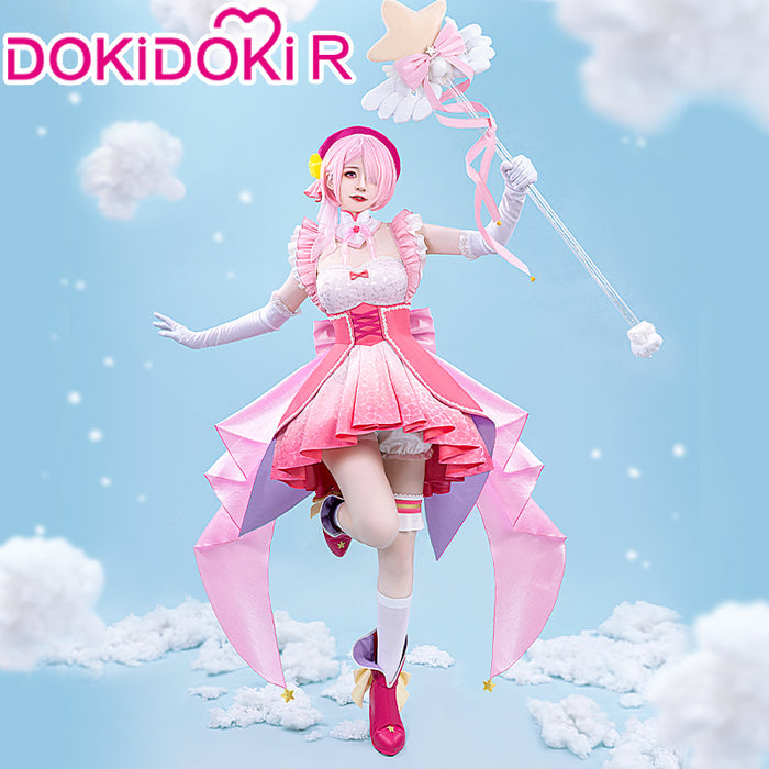 【Partial Size Ready For Ship】【In Stock】【Last Batch】DokiDoki-R Anime Cosplay Blue Pink Costume Magical Girl