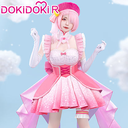 【Partial Size Ready For Ship】【In Stock】【Last Batch】DokiDoki-R Anime Cosplay Blue Pink Costume Magical Girl