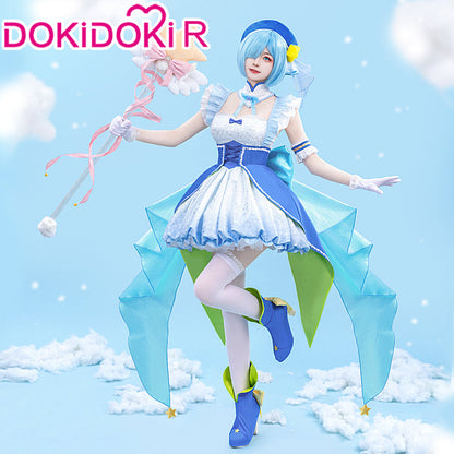 【Partial Size Ready For Ship】【In Stock】【Last Batch】DokiDoki-R Anime Cosplay Blue Pink Costume Magical Girl