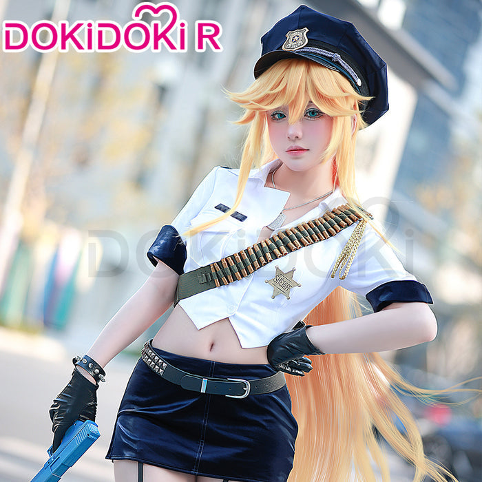 【Partially In Stock】DokiDoki-R Anime Cosplay  Costume Angel Police Uniform