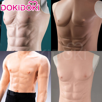 【Partially Ready For Ship】DokiDoki Cosplay Prop Fake Muscle Suit Sleeveless Skin Color Ivory White / Bronze / Chocolate Black