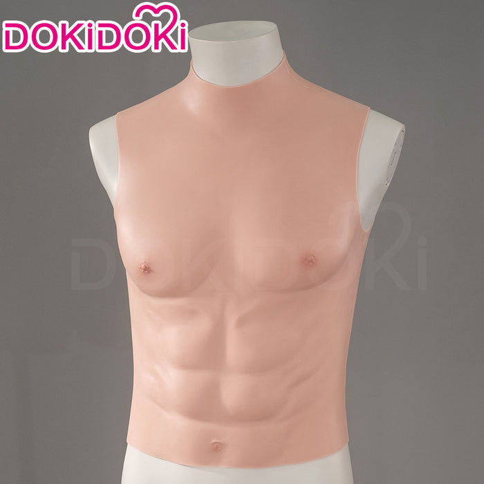 【Partially Ready For Ship】DokiDoki Cosplay Prop Fake Muscle Suit Sleeveless Skin Color Ivory White / Bronze / Chocolate Black