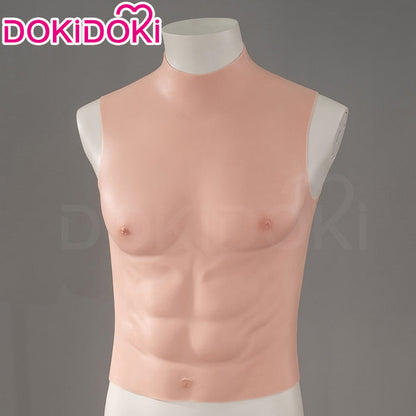 【Partially Ready For Ship】DokiDoki Cosplay Prop Fake Muscle Suit Sleeveless Skin Color Ivory White / Bronze / Chocolate Black