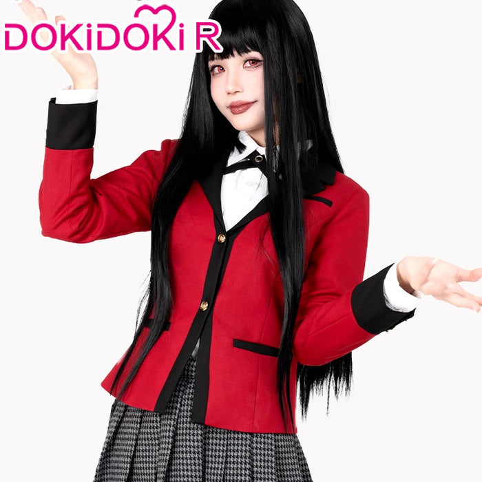 【Partially Ready For Ship】DokiDoki-R Anime Kakegurui Cosplay Jabami Yumeko / Momobami Kirari Costume Uniform