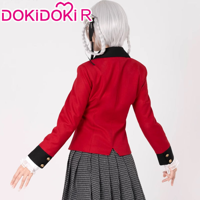 【Partially Ready For Ship】DokiDoki-R Anime Kakegurui Cosplay Jabami Yumeko / Momobami Kirari Costume Uniform