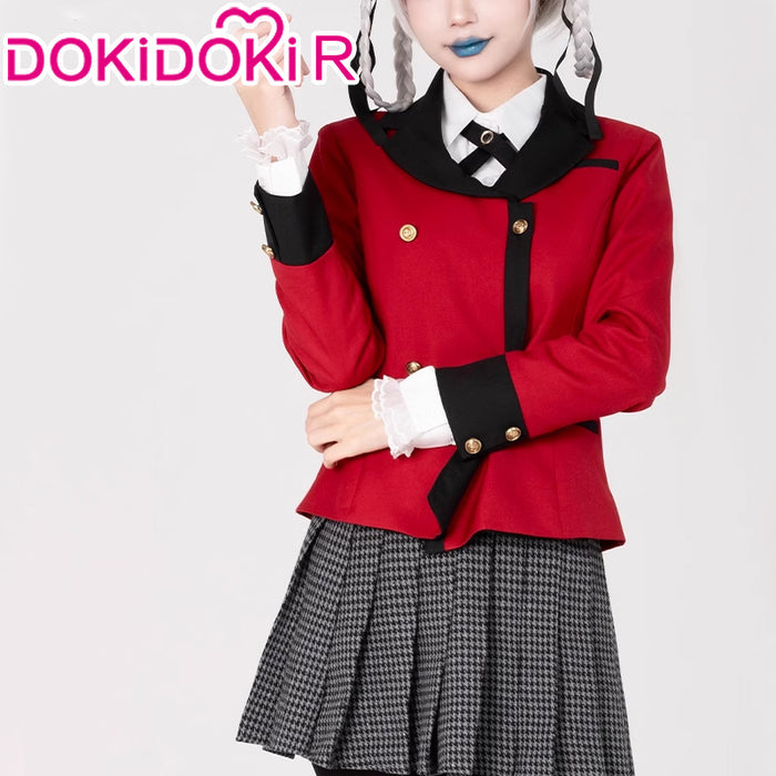 【Partially Ready For Ship】DokiDoki-R Anime Kakegurui Cosplay Jabami Yumeko / Momobami Kirari Costume Uniform