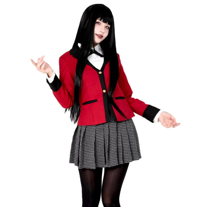 【Partially Ready For Ship】DokiDoki-R Anime Kakegurui Cosplay Jabami Yumeko / Momobami Kirari Costume Uniform