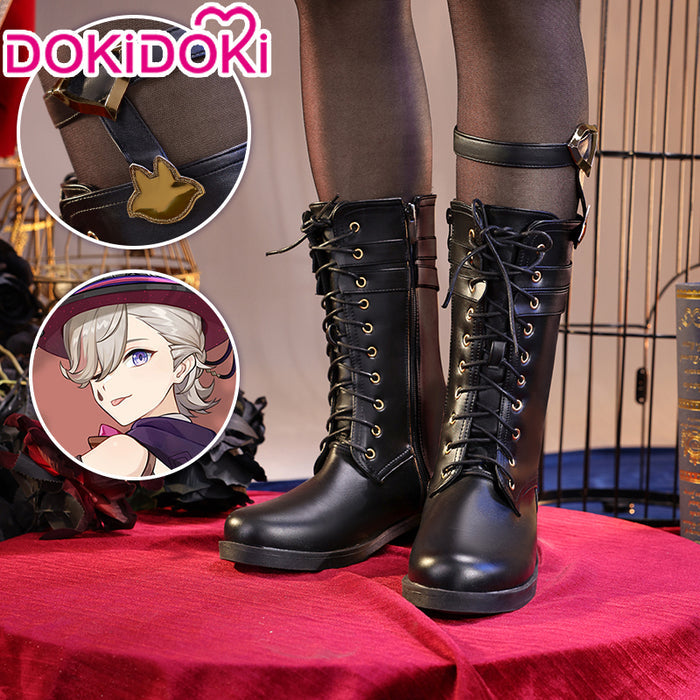 【Partially Ready For Ship】DokiDoki-SR Game Genshin Impact Cosplay Fontaine Lyney Costume / Shoes