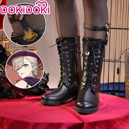 【Partially Ready For Ship】DokiDoki-SR Game Genshin Impact Cosplay Fontaine Lyney Costume / Shoes