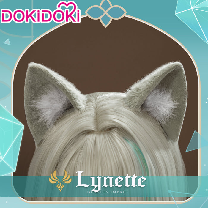 【Partially Ready For Ship】【Ears Electric /Normal Version】DokiDoki Game Genshin Impact Cosplay Lynette Ear / Tail Fontaine