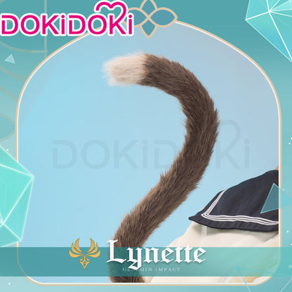 【Partially Ready For Ship】【Ears Electric /Normal Version】DokiDoki Game Genshin Impact Cosplay Lynette Ear / Tail Fontaine